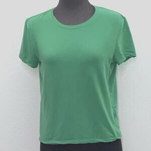 Aritzia Babaton Green Tee Women S Green Short Sleeve Tencel